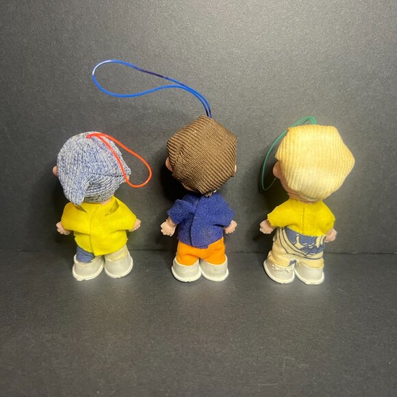 Vintage 1960s Lot of 3 AD Sutton & Sons Les Petites Mascottes Mini Elf Ornaments - Picture 6 of 8